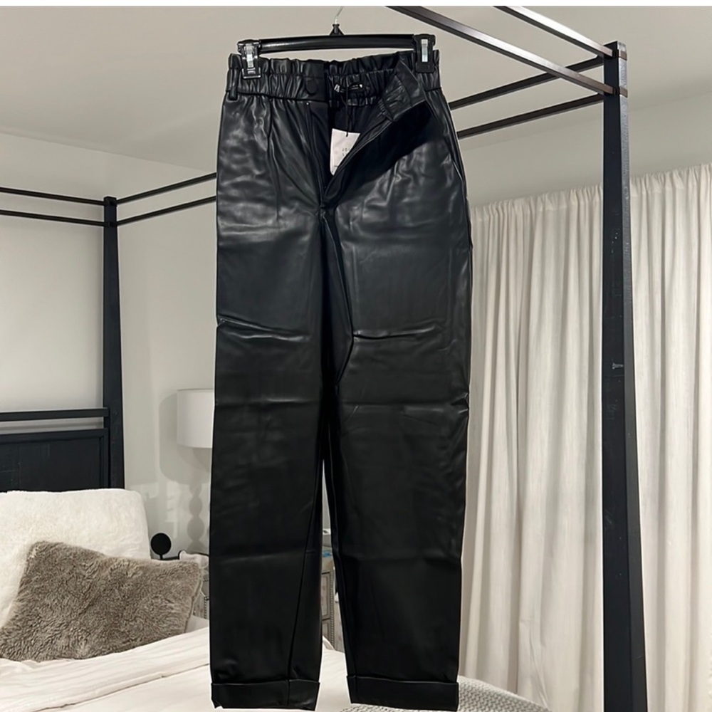 Zara leather pants. New with tags.
